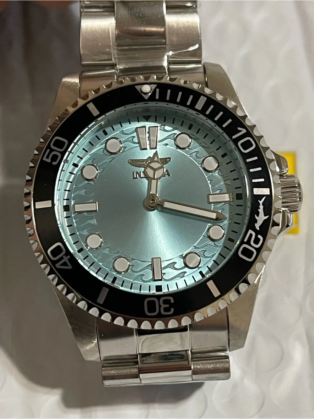Invicta Pro Diver Crestcore Men's Watch - 43mm. Steel  Blue dial and black bezel